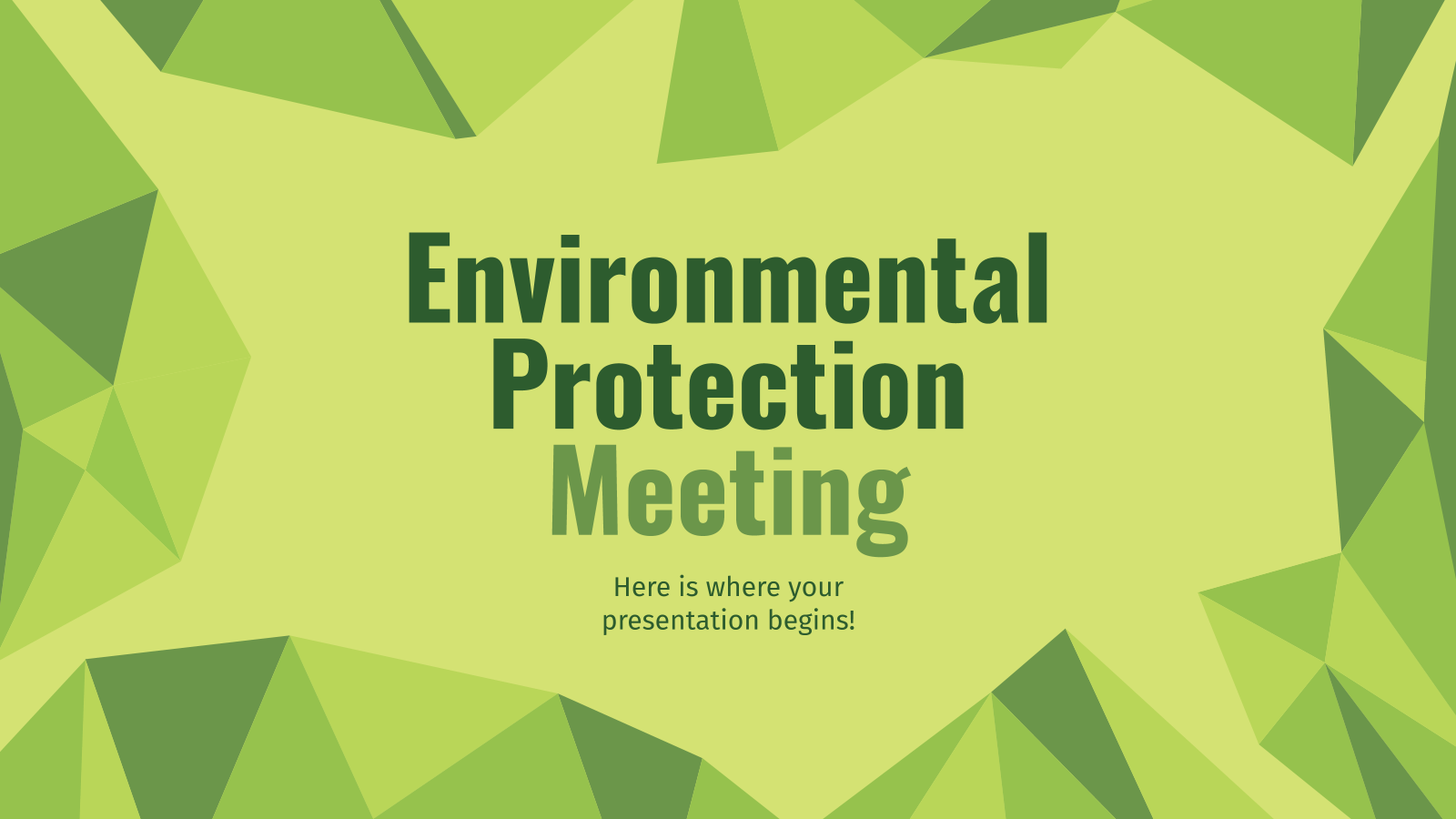 环保会议PPT模板